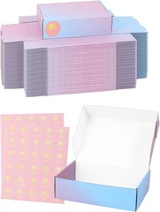 Shipping Boxes 7x5x2 Inch, Set of 50, Purple Corrugated , Mailer Packaging Bo…