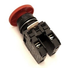 Eaton E22LLB2 Push/Twist To Release Operator, Red, 2NC, 40mm Dia, 22.5mm, E22B1