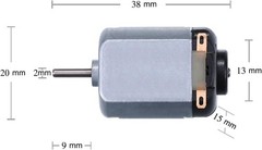 6 Pack Mini Electric Motors (DC 0.5-3V) 5000 RPM for DIY Science Projects