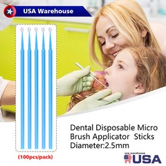 100-400pcs micro applicator micro brush Regular fine ultrafine dental beauty