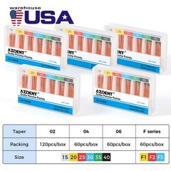 AZDENT Dental Endodontic Gutta Percha Points/Absorbent Paper Points with Scale
