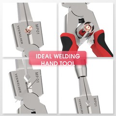 8-Inch MIG Welding Pliers with Rentention Chain, Anti-Rust MIG Welding Pliers