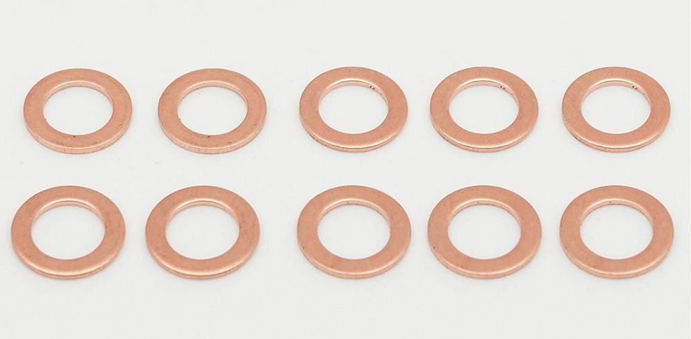 10pc M10 10mm x 16mm x 1.5mm Copper Crush Washer Seal Oil Gasket Banjo Bolt ATV
