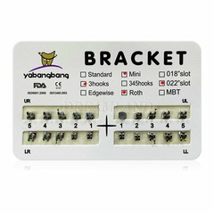 20 packs Dental metal Orthodontic Braces Brackets Mini Roth 022″Slot 3 Hooks #3