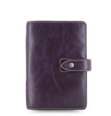 #Filofax Personal Size Malden Organiser Planner Diary Book Purple Leather 025850