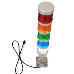 5-Stack USB LED Andon Tower Signal Light indicator Buzzer 5VDC Industrial Warn