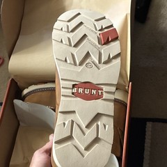 BRUNT Marin 6″ Comp Toe Waterproof Work Boots Brown Men’s 9D EH BRF10001-001
