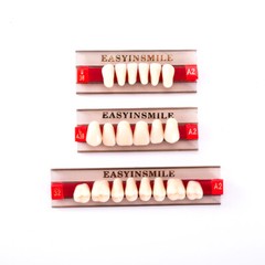 84/96pcs Dental Acrylic Resin Denture Teeth Upper Lower Full Set Shade A1/A2/A3