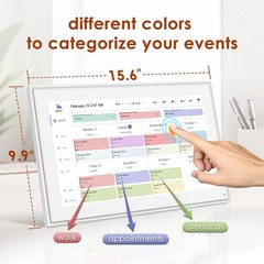 Digital Calendar 15.6″ Electronic Calendar Chore Family Schedule 1920x1080P OPEN