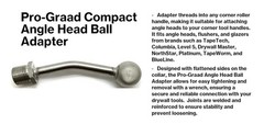 Pro-Graad Compact Angle Head Ball Adapter – Fits TapeTech, Columbia, Level 5,…