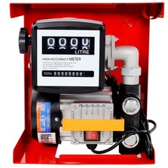 110V Diesel Fuel Transfer Pump Kit, 60L/min, 13ft Hose & Nozzle