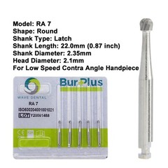 Wave Dental Carbide Burs Latch Round Taper Slow Speed RA 1 2 3 4 5 6 7 8 701 702