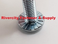 3/8-16×1 Serrated Truss Head Machine Screws 3/8×16 x 1 Bolts 3/8×1