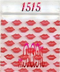 100 PACK BIG RED LIPS 2020 Apple Zip Baggies 2.0×2.0″ Mini Bags