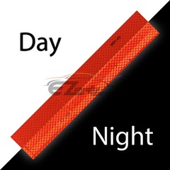 Red DOT-C2 Conspicuity Reflective Tape Strip 1 Foot Safety Warning Trailer RV