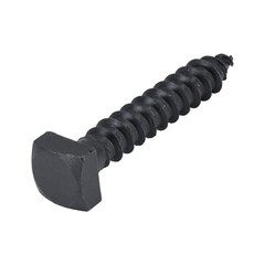 Rustic Square Lag Screws, Ruspert Weatherproof Coating, Black Exterior Lag Bo…