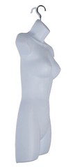 Clothing Form Hanging Female Display Torso Fits 5 to 10 Mannequin White Hollow