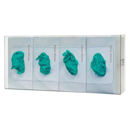 Bowman Dispensers Gp-061 Glove Dispenser, Petg, Holds (4) Boxes , Clear , 10