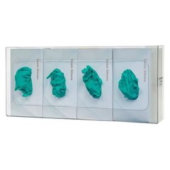 Bowman Dispensers Gp-061 Glove Dispenser, Petg, Holds (4) Boxes , Clear , 10