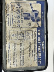 Vintage Chicago Specialty Mfg Co. Fine Tube Threading Steel Die Set No. 3775