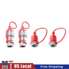 1/2″ Npt Hydraulic Quick Connect Tractor Couplers Ball Pioneer Style 2 Sets