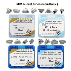 tubos de ortodoncia Dental Orthodontic Buccal Tube 1st 2nd Molar MBT Roth 022