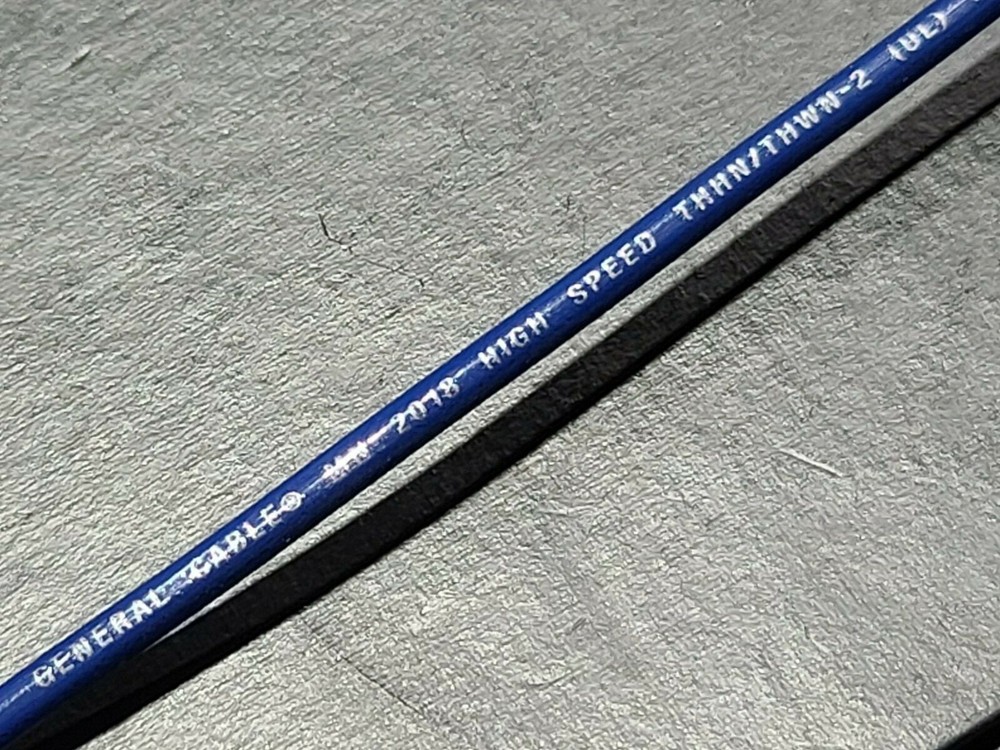 General Cable #10awg Solid THHN/THWN-2/MTW Building Wire Cable Blue /100ft