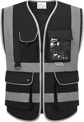 Reflective Safety Vest for Men & Women High Visibility Class 2 Vest with Pockets