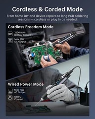 FNIRSI HS-03 Cordless Soldering Iron USB-C Rechargeable 2600mAh 5 Temp Setting