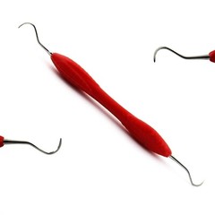 Silicone Handle Dental Periodontal Curettes Sickle Scaler Tartar Remover Plaque