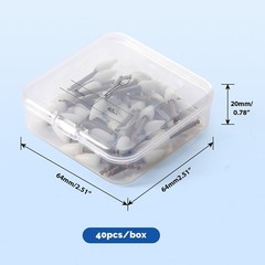 40Pcs Dental Finishing Finisher Cups Points Shape Composite Polishing RA Shank