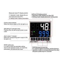 Digital PID Temperature Controller Thermostat Fahrenheit Relay/SSR AC 100V-240V