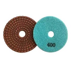 Wet Concrete Polishing Set (5pc) #50 100 200 400 800 Grit w Aluminum Backer Pad