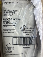 Erico NVent Cadweld PGT1H1H Cable To Cable, Pg, #6
