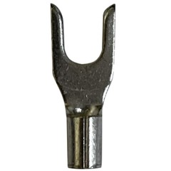 (100) Non-Insulated 16-14 AWG Spade Terminal #8 Fork Uninsulated Wire Connector