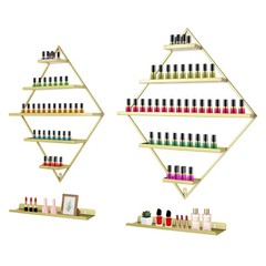 Rhombus?Nail?Polish?Racks, Wall-mounted Nail Polish Racks, 5-tier Display Racks