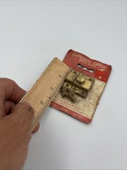 Vintage Cupboard Catch Satin Brass Plated Spring Latch New Standard 522-bb