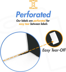 – 2″ X 1″ Removable Direct Thermal Labels – Compatible with Rollo & Zebra Deskto