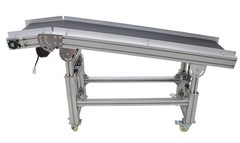 110V 59″×11.8″ Electric Plane Ramp Conveyor Transpotation Machine 66-88Lbs Load
