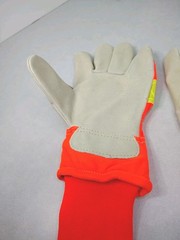 Orr High Visablity Safety Orange Work Gloves With Lining and Reflective Large