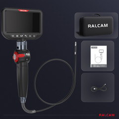Ralcam Dual Lens Articulating Borescope 5″ Endoscope Inspection Camera 5FT Semi