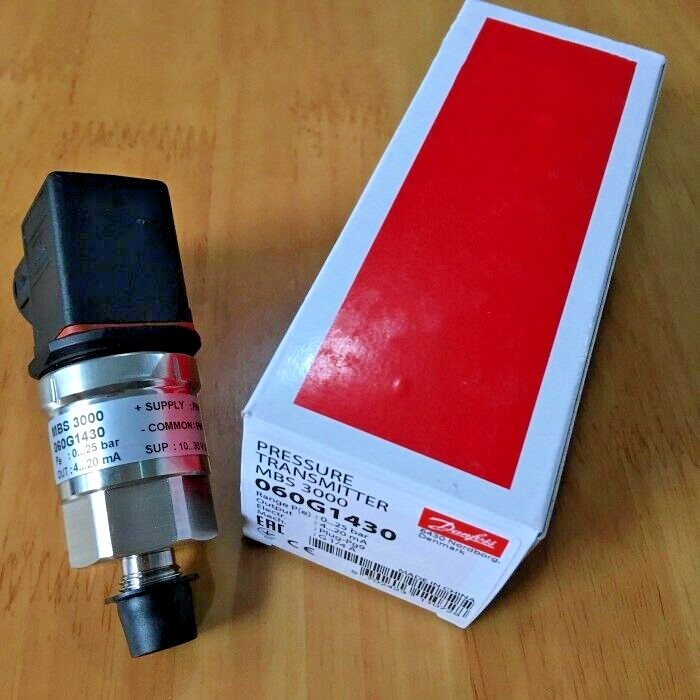1PC-Danfoss 060G1430 Pressure transmitter, MBS 3000, 0.00 bar – 25.00 bar- NEW