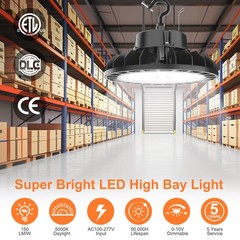 Led UFO High Bay Lights 150W Industrial Commercial Warehouse Lighting Fixtures