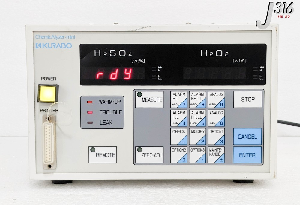 34068 KURABO CHEMICALYZER-MINI, H2SO4+H2O2, KCM-01-CE KCP-23