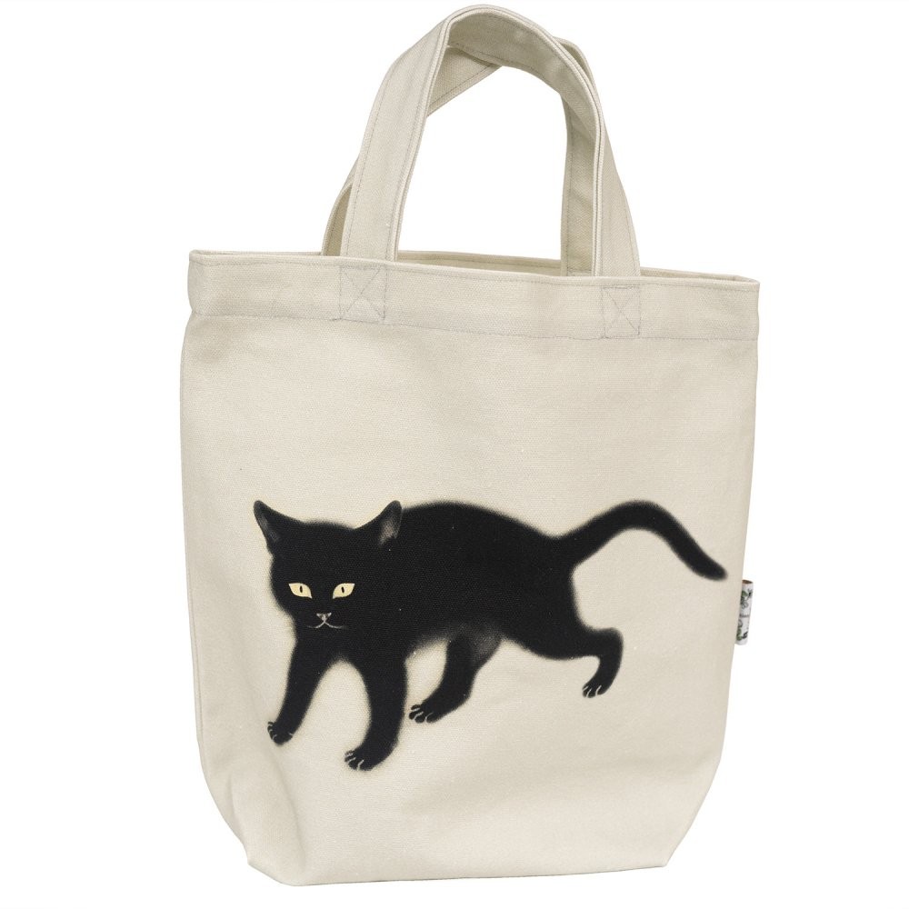 Tote Bag TB101174 – Hishida Shunso “Black Cat” Design