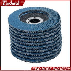 Findmall 100 Pcs 4.5” 60 Grit T29 Flap Disc Premium Zirconia Sanding Grinding