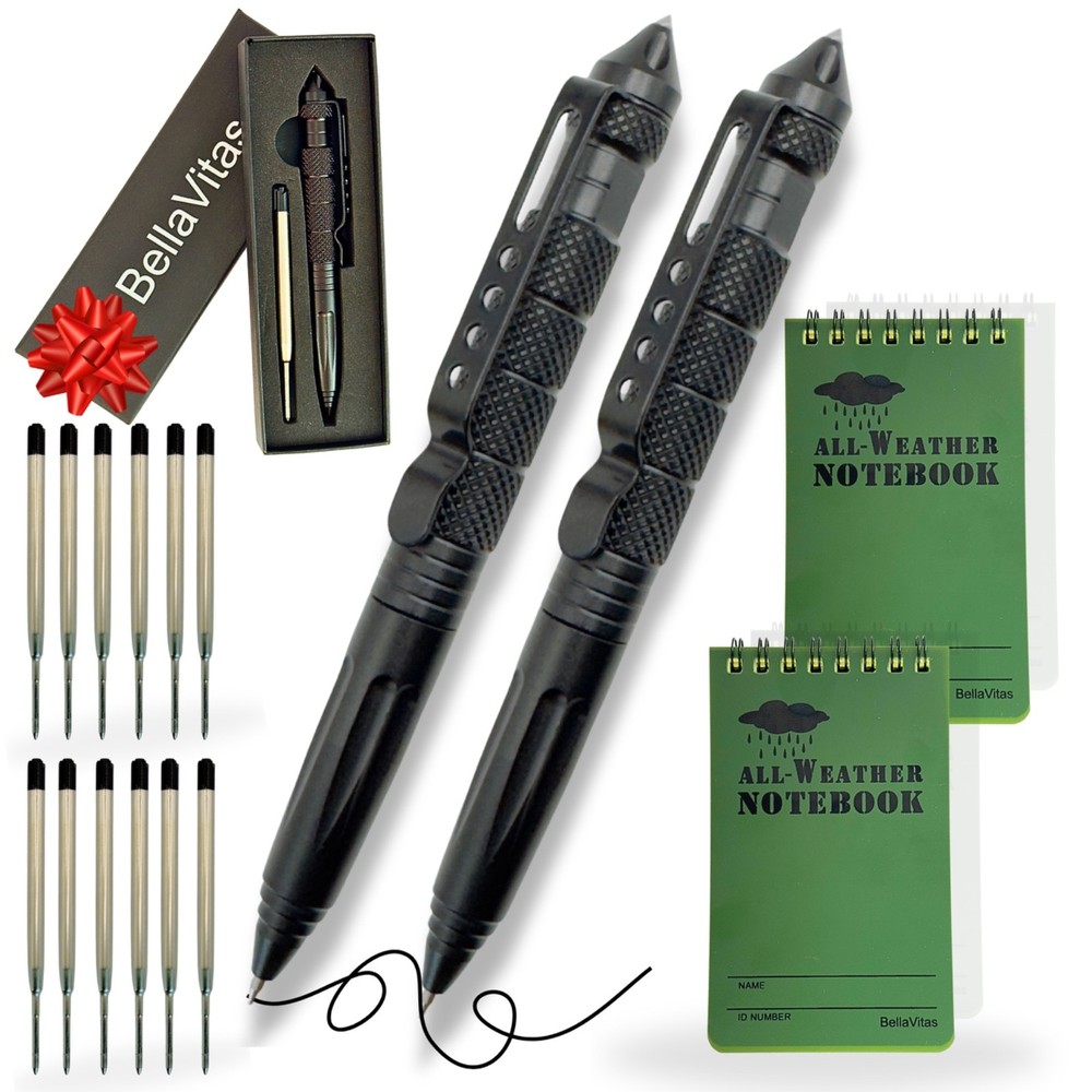 Tactical Pen, Emergency Glass Breaker Pen, Self Defense Pen, Military Pen 2 Pack