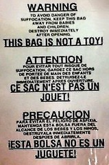 25 8×10 Self Seal Suffocation Warning Clear Poly Bags 1.5 mil Free Shipping