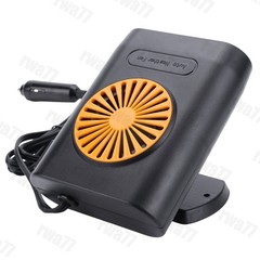 1x New 200W 12V Car Heater Cooling Fan For Windshield Defrosting – Orange/Black