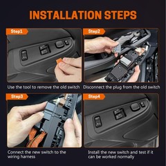 Power Window Switch Front Driver Side For GMC Sierra Chevy Silverado 15883318